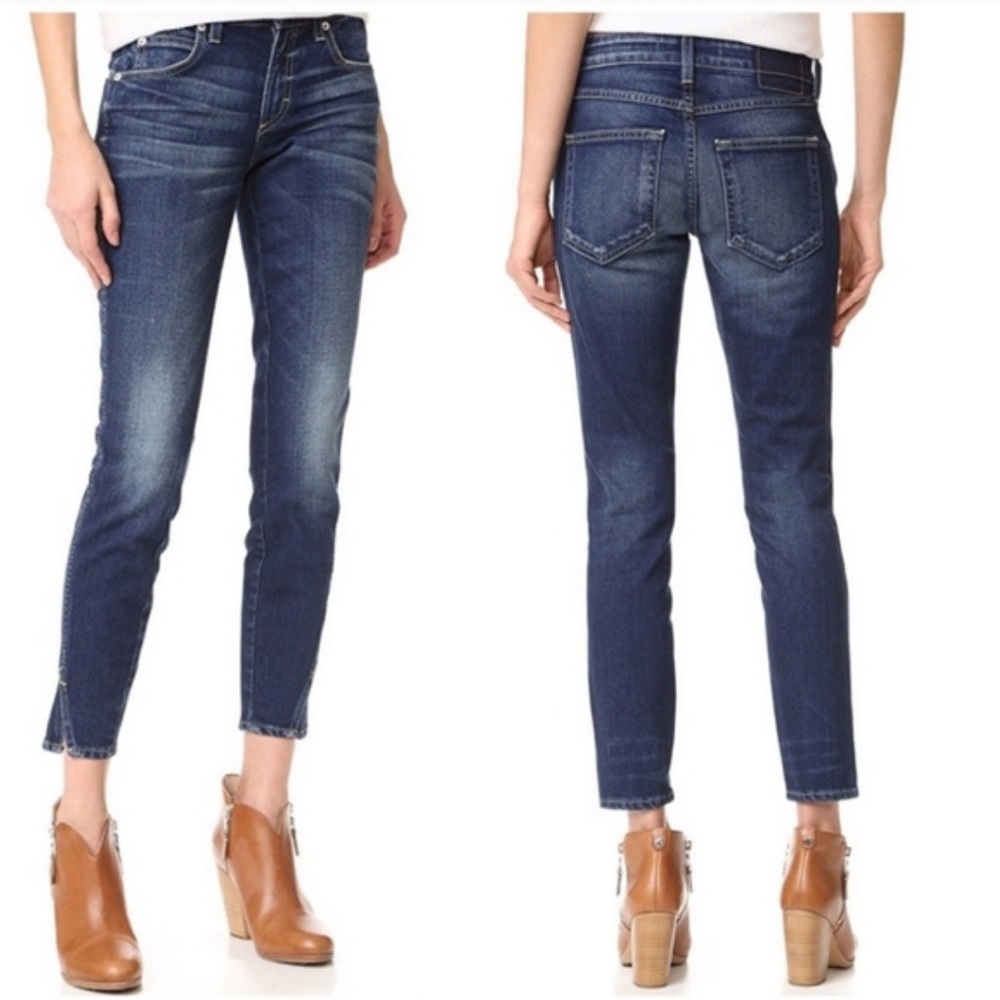 AMO Twist Ankle Jeans | True Blue Wash | Size 24 | NWOT